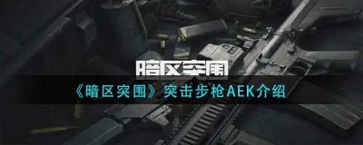 ​暗区突围突击步枪AEK性能如何