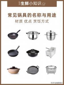 ​常见锅具的名称与用途