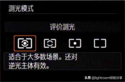 ​摄影知识：常用的几种测光方式